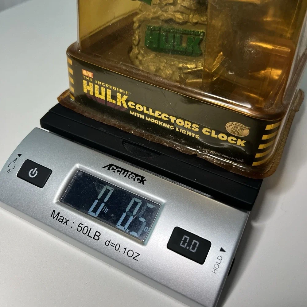 2003 Tek Time Marvel The Incredible‎ HULK Collectors Clock With Working Lights